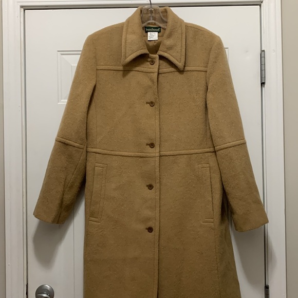 Harve Benard Jackets & Blazers - Harve Benard wool alpaca size 8 tan long dress coat
